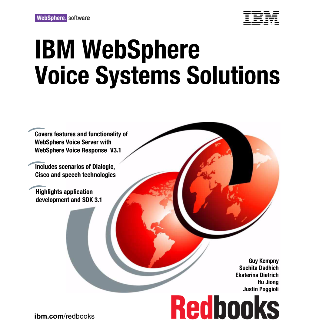 IBM Websphere Voice Systems Solutions