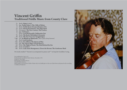 Vincent Griffin Traditional Fiddle Music from County Clare