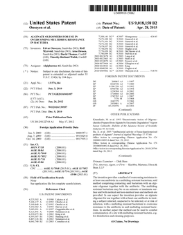 (12) United States Patent (10) Patent No.: US 9,018,158 B2 Onsoyen Et Al