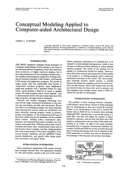 Conceptual Modeling Applied to Computer-Aided Architectural Design