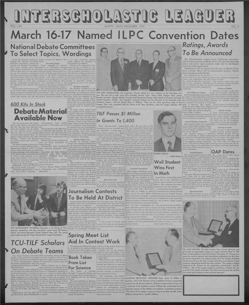 March 16-17 Named ILPC Convention Dates