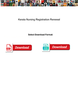 Kerala Nursing Registration Renewal