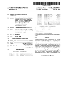 (12) United States Patent (10) Patent No.: US 6,426,169 B1 Onuma Et Al