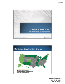 Marijuana Legalization Status