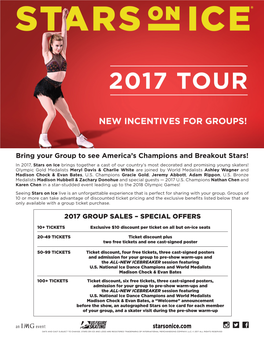 Bring Your Group to See America's Champions and Breakout Stars!