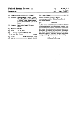 United States Patent (19) 11) 4,146,615 Fauran Et Al
