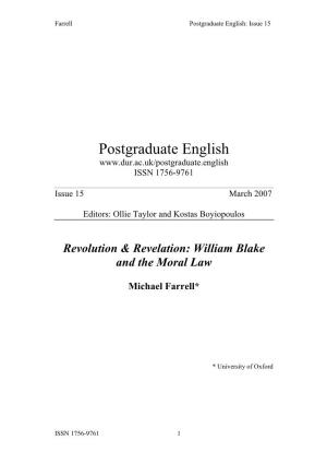 Postgraduate English: Issue 15