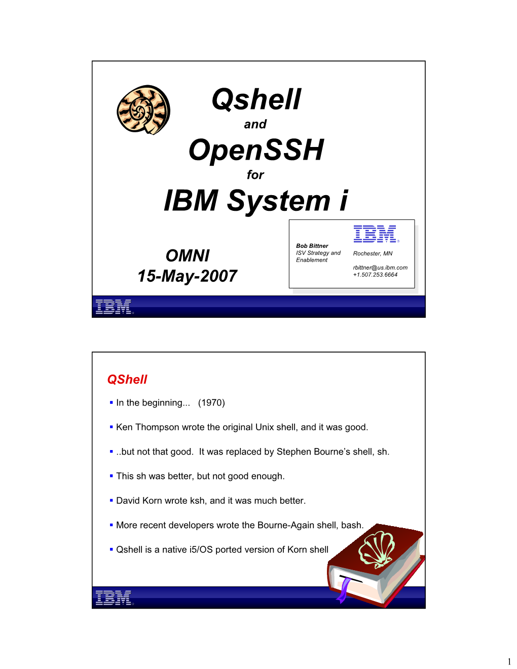 Qshell and Openssh for IBM System I