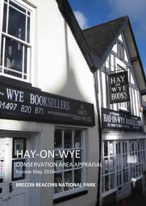 HAY-ON-WYE CONSERVATION AREA APPRAISAL Review May 2016