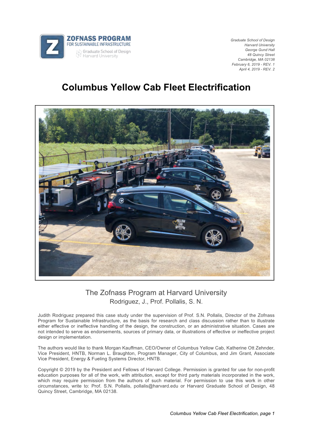 Columbus Yellow Cab Fleet Electrification