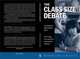 The Class Size Debate