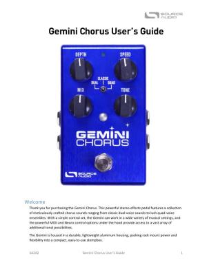 Gemini Chorus User's Guide