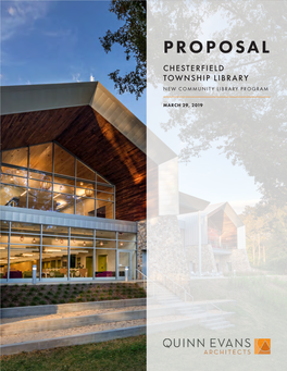 Proposal Chesterfield Township Library New Community Library Program