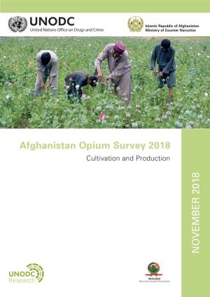 Afghanistan Opium Survey 2018
