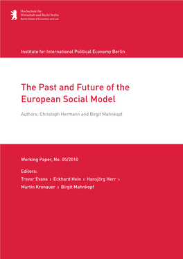 The Past and Future of the European Social Model