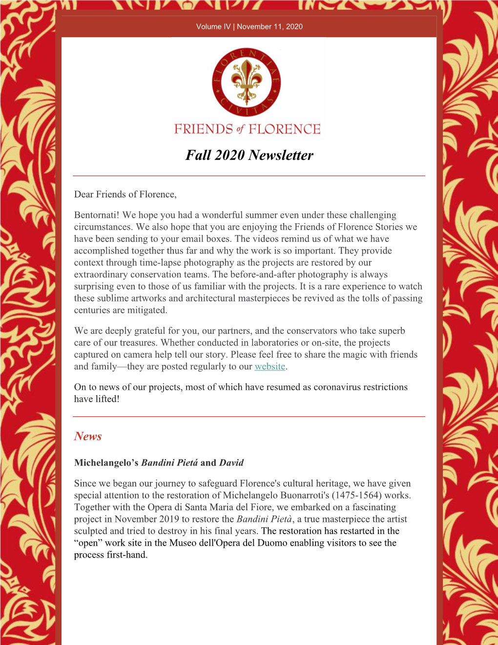 Fall 2020 Newsletter