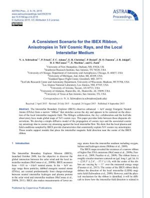 A Consistent Scenario for the IBEX Ribbon, Anisotropies in Tev Cosmic Rays, and the Local Interstellar Medium