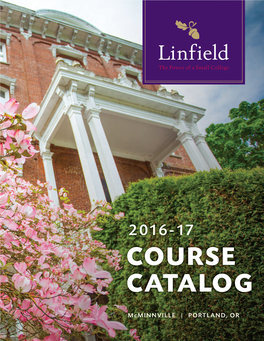 2016-17 Course Catalog
