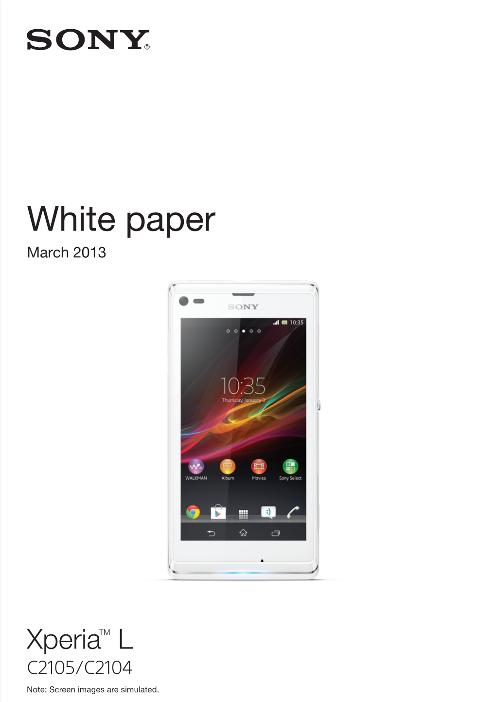 Xperia L White Paper