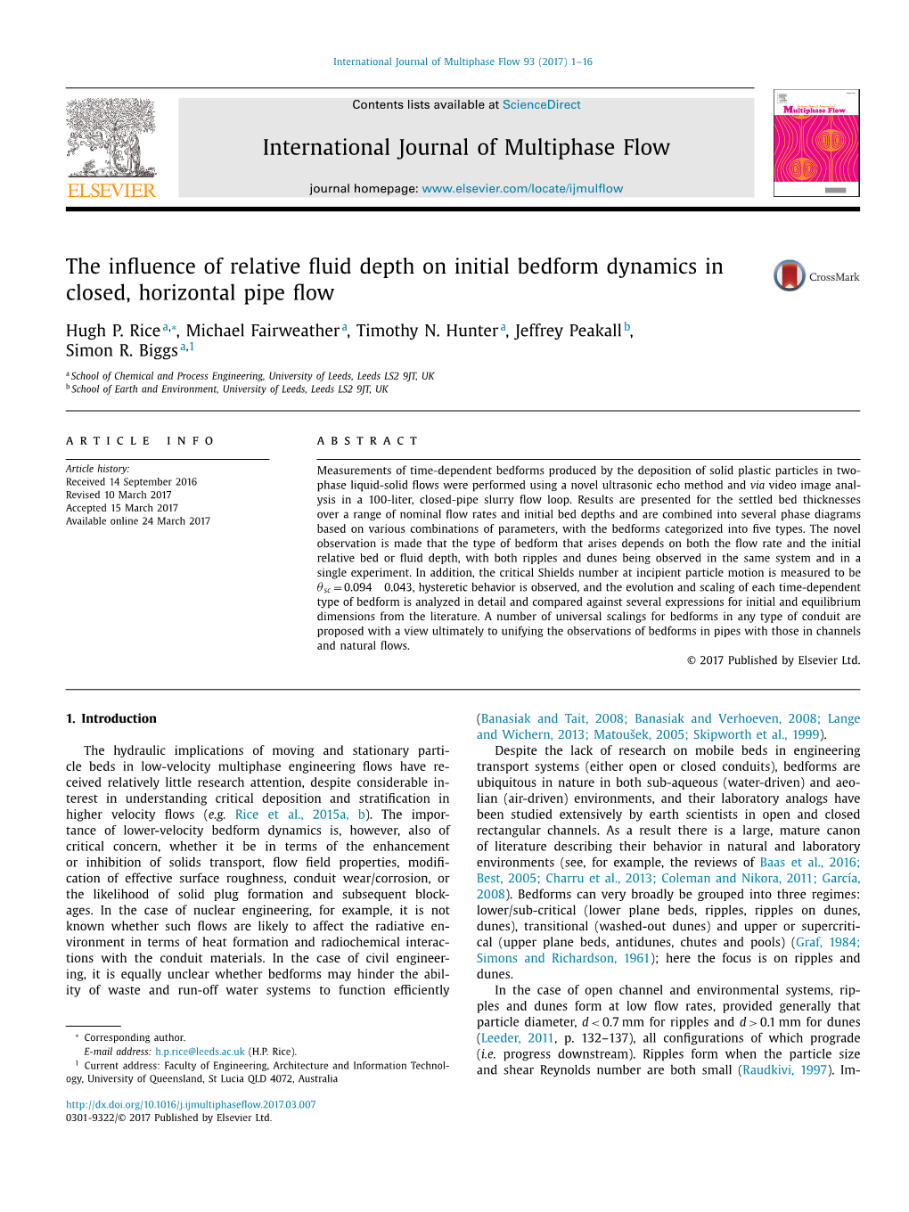 Influence of Relative Fluid Depth on Initial Bedform Dynamics