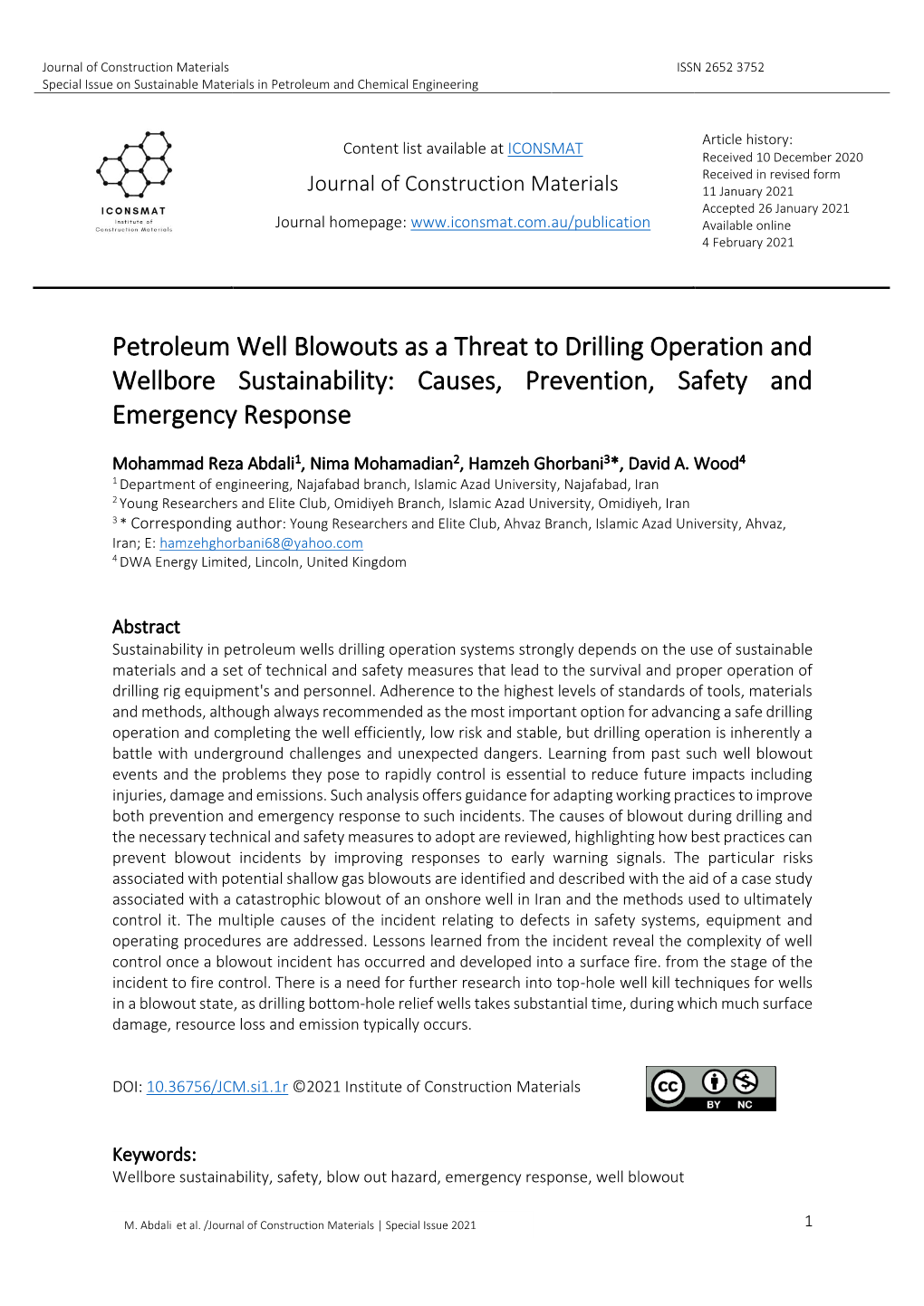 Petroleum Well Blowouts As a Threat to Drilling Operation and Wellbore Sustainability: Causes, Prevention, Safety and Emergency Response