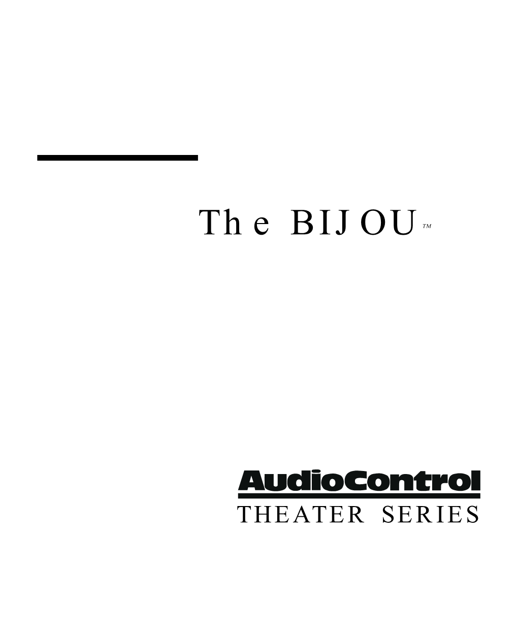 The BIJOU TM Seven Channel THX® Room Equalizer