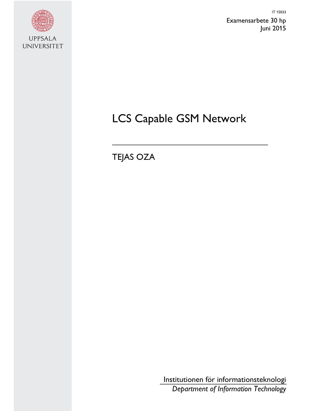 LCS Capable GSM Network