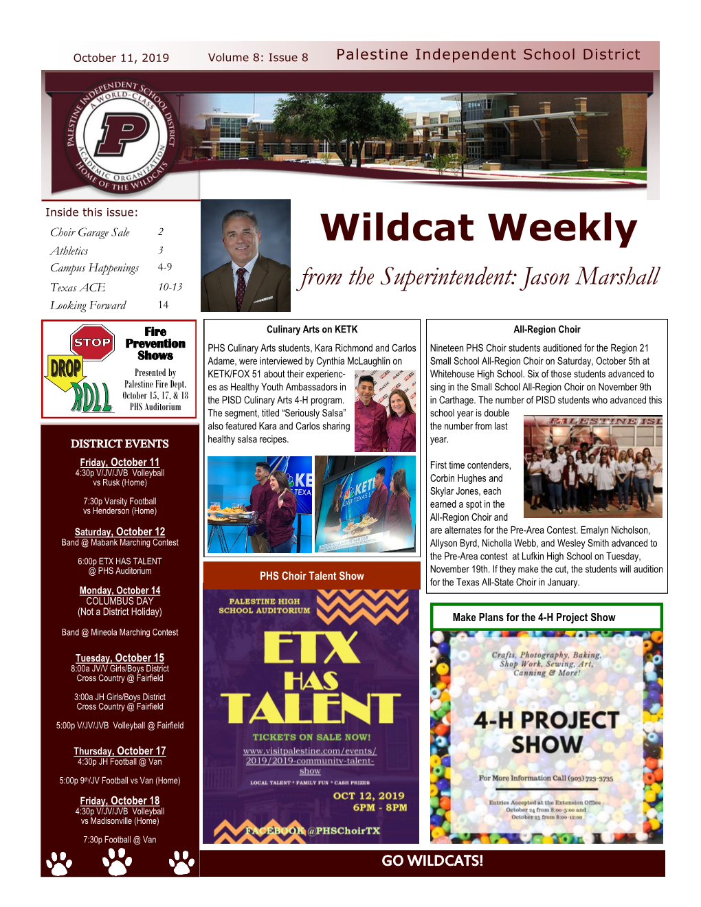 Issue 8 Palestine Independent School District