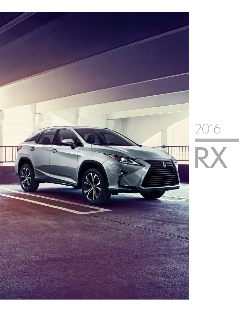 2016 Lexus RX and RX Hybrid Brochure