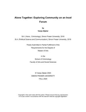 Alone Together: Exploring Community on an Incel Forum