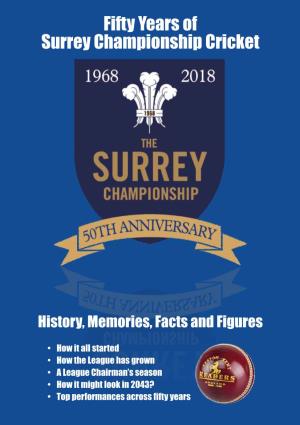 Fifty Years of Surrey Championship Cricket