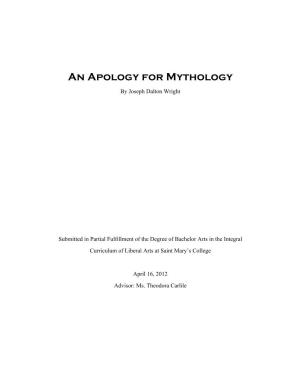 An Apology for Mythology