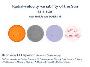 Radial-Velocity Variability of the Sun As a Star with HARPS and HARPS-N