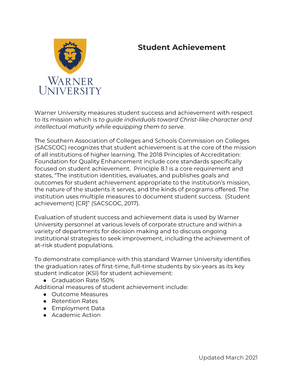 Student Achievement