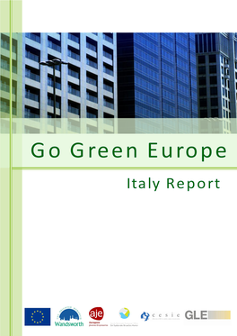 Go Green Europe – Promoting Sustainable Business Practice in Italy