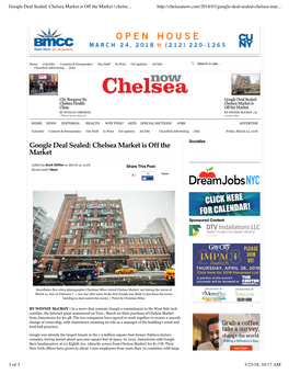 Google Deal Sealed: Chelsea Market Is Off the Market | Chelseanow.Com