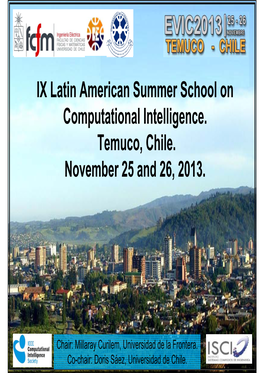 IX Latin American Summer School on Computational Intelligence