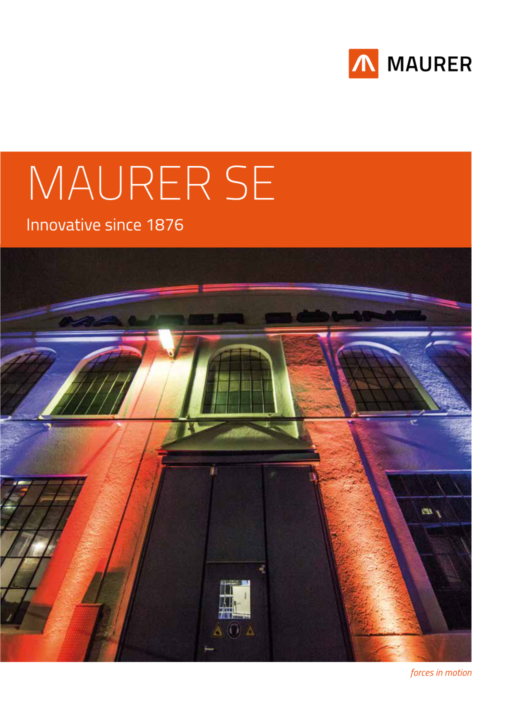 MAURER SE Innovative Since 1876