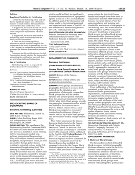 Federal Register/Vol. 73, No. 51/Friday, March 14, 2008/Notices