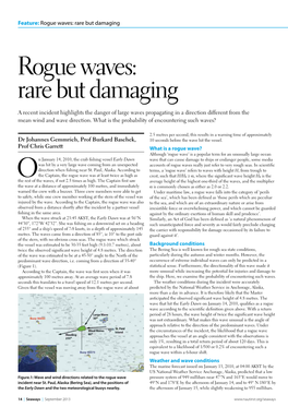Rogue Waves: Rare but Damaging