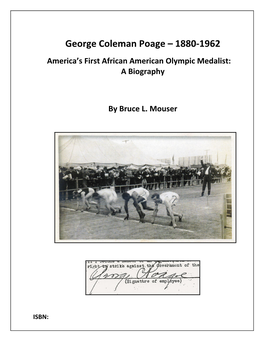 George Coleman Poage – 1880‐1962