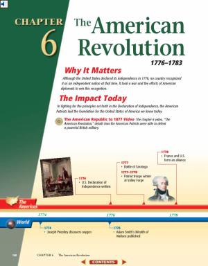 Chapter 6: the American Revolution, 1776-1783