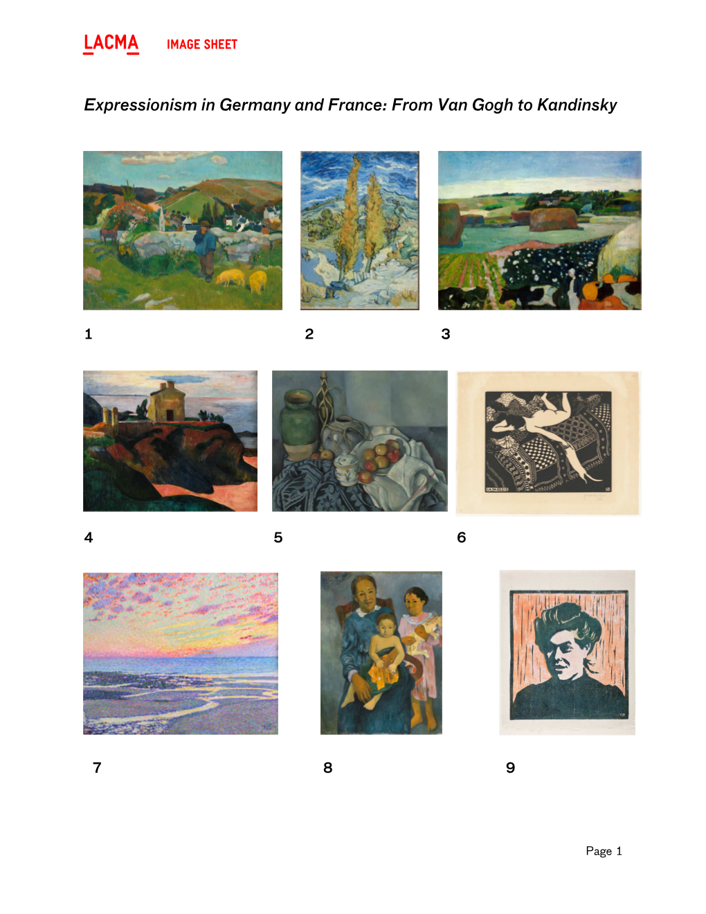 Expressionism in Germany and France: from Van Gogh to Kandinsky