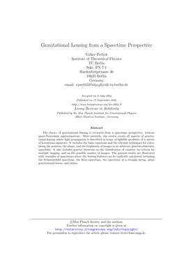 Gravitational Lensing from a Spacetime Perspective