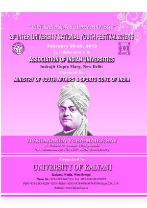 Kalyani University Youth Festival.Pdf