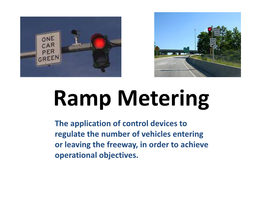 Ramp Metering