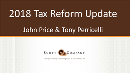 Click This Link to View Our In-Depth Presentation on the Recent Tax