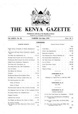 Kenya Qazette