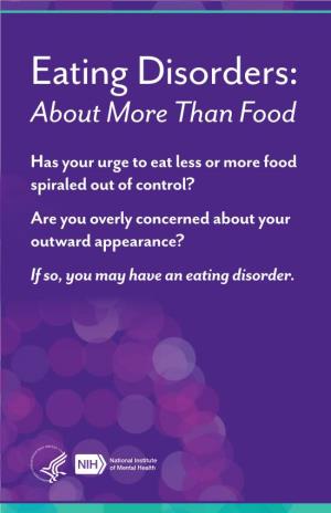 Eating Disorders: About More Than Food
