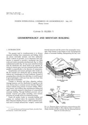 Geomorphology and Mountain Building